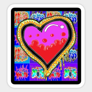 graffiti heart 23 by LowEndGraphics Sticker